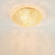 Mid Century Geometric Amber Glass Ceiling Light from Limburg, Germany, 70s