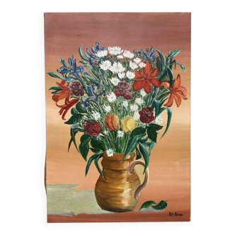 Oil painting on canvas / painting Bouquet of flowers