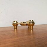 Modular atomic stackable metal candlestick by Quist, 1970s vintage.