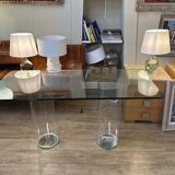 Glass console, design
