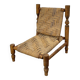 Rope and beech armchair
