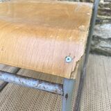 Remploy English industrial sled chairs from the 50s and 60s