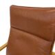 Vintage Danish armchair cognac leather by Stouby
