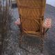 Vintage rattan long chair