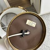Lampe laiton et velours 1970