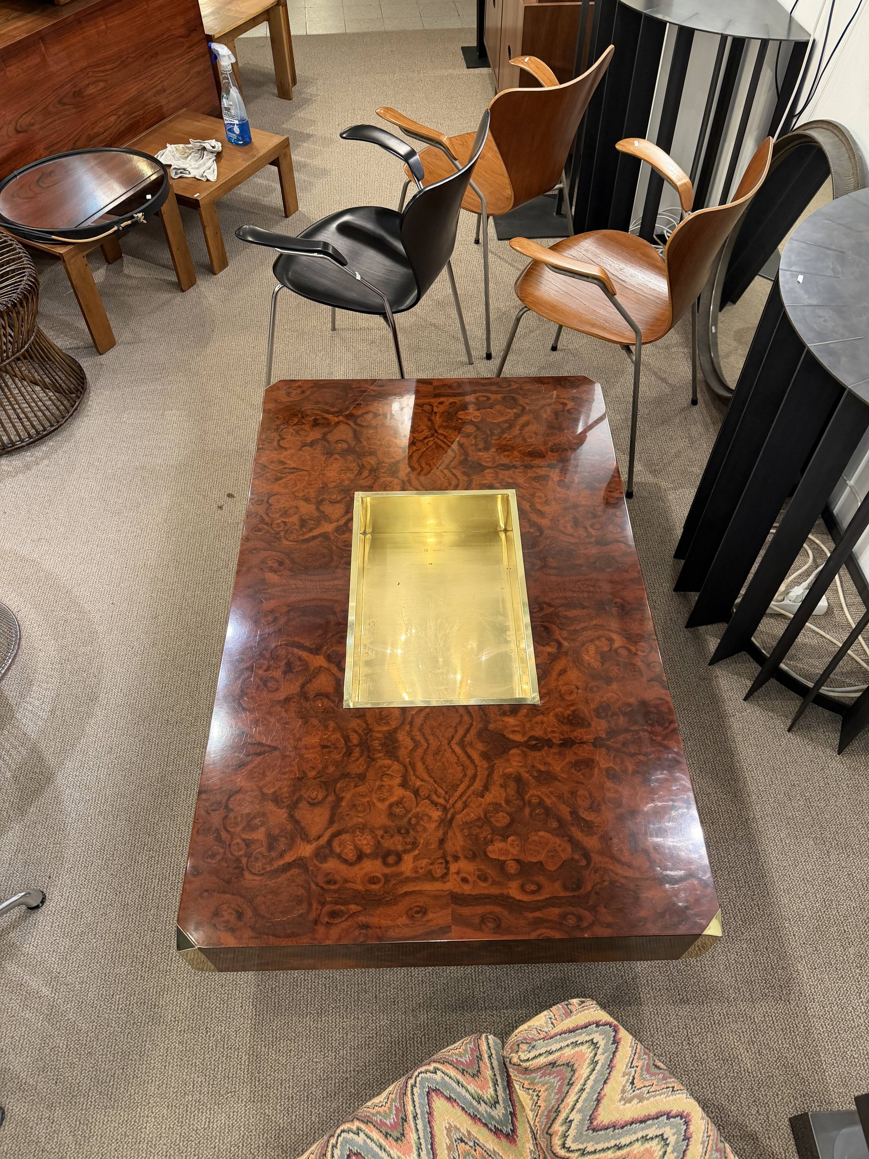 Coffee table "Alveo" attributed to Willy Rizzo for Mario Sabot, Italy.