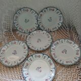 6 assiettes à dessert anciennes Saint Amand