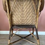 Vintage rattan armchair