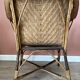 Fauteuil en rotin vintage