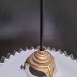 Opaline glass pendant light