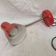 Lampe articulée métal orange de 1970