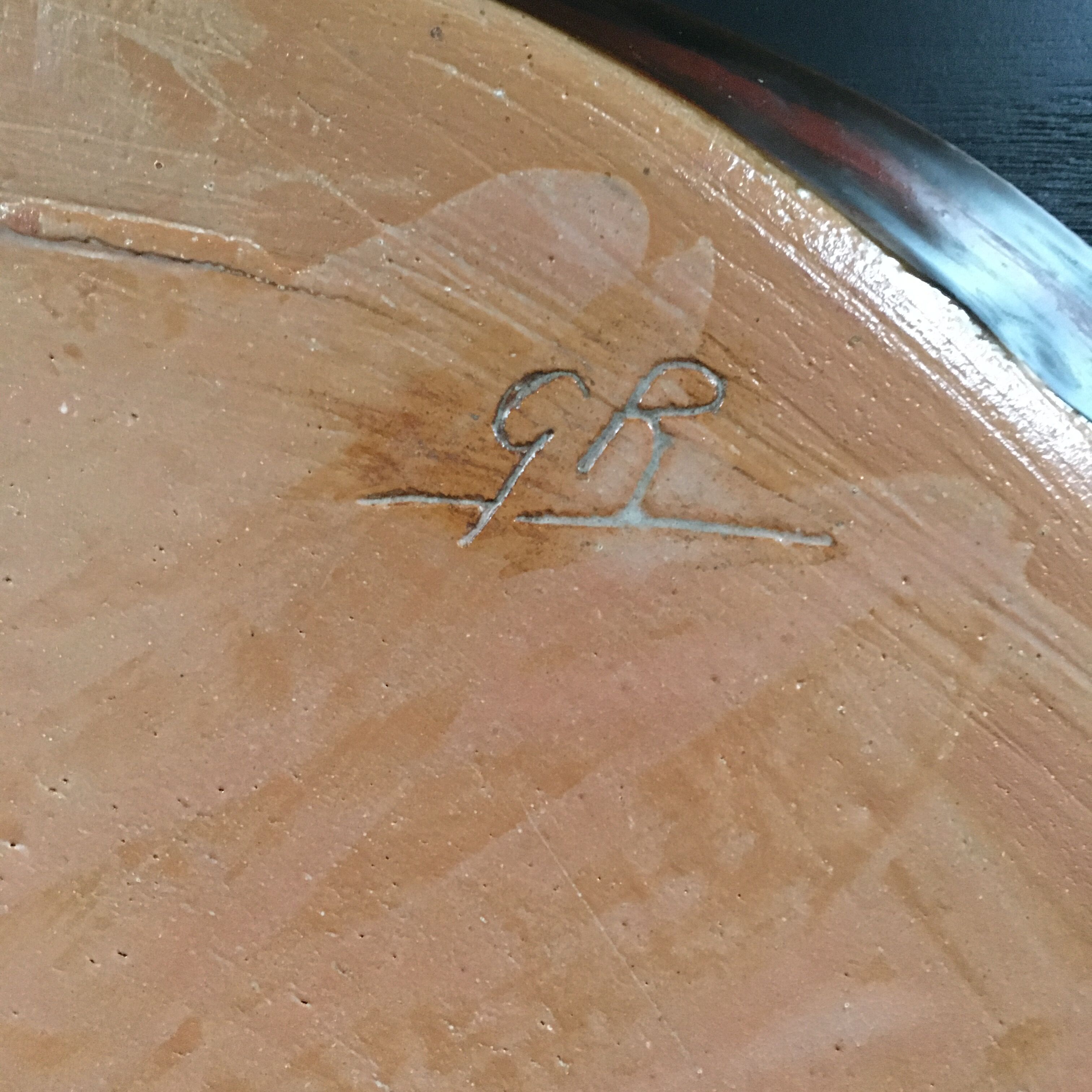 3-leaf plate signed GR