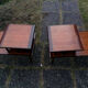 Pair of tables vintage piece of couch Scandinavian years 50-60