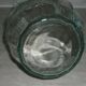 Vintage transparent molded glass carafe with handle