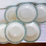 6 soup plates from Digoin Sarreguemines