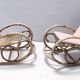 Pair of Postmodern Bamboo Children Rocking Chairs Ascribable to Vittorio Bonacina
