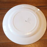 Round dish 50s Salins model Jocelyne - flowers