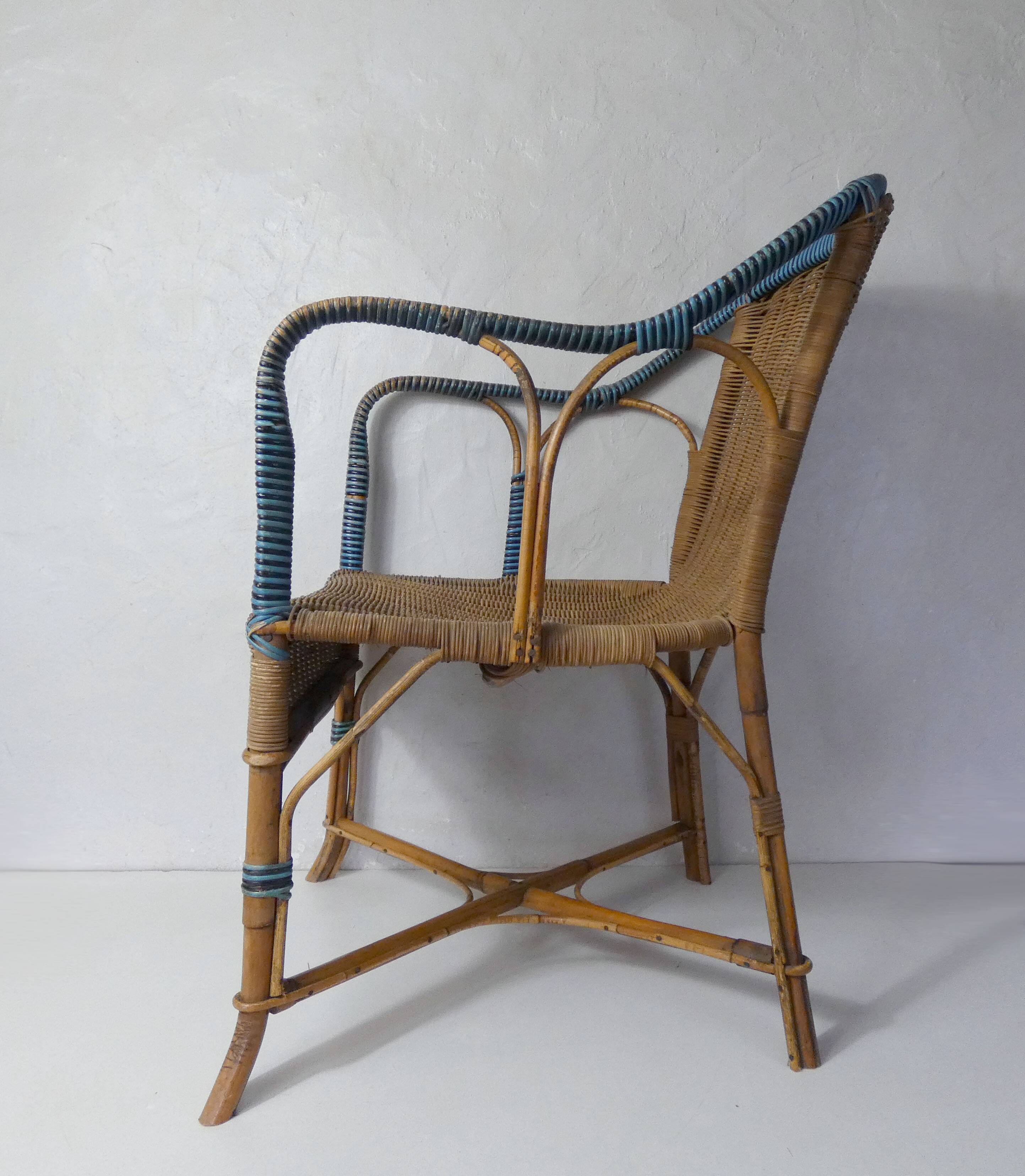 Adult rattan armchair