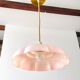 Pastel pink plastic pendant lamp
