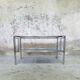 Chrome metal coffee table