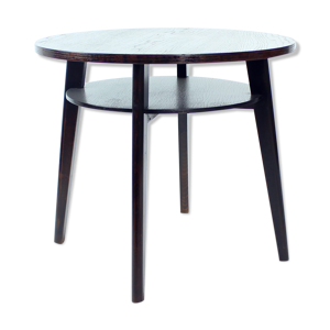 Table basse ronde noire,