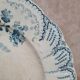Antique plate Saint-Amand & Hamage Regency model – blue lace decoration