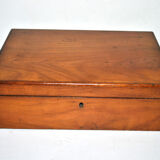 Old walnut box - jewelry or game box 27x19x8