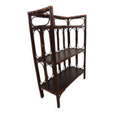 Large double rattan shelf