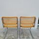 Paire de chaises Marcel Breuer modèle B32 signé Italy.