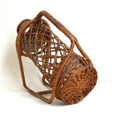 Rattan bottle holder