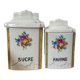Duo vintage spice jars
