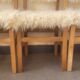 Chairs moumoute wood and wool deco savoyard chalet