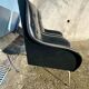2 vintage faux leather armchairs