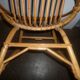 Fauteuil enfant en rotin 1960 coquille