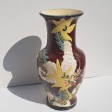 Ceramic vase decoration: 2 unwinged Dragons / Yin Yang Sun - Signed Pictogram (Signature on the ide