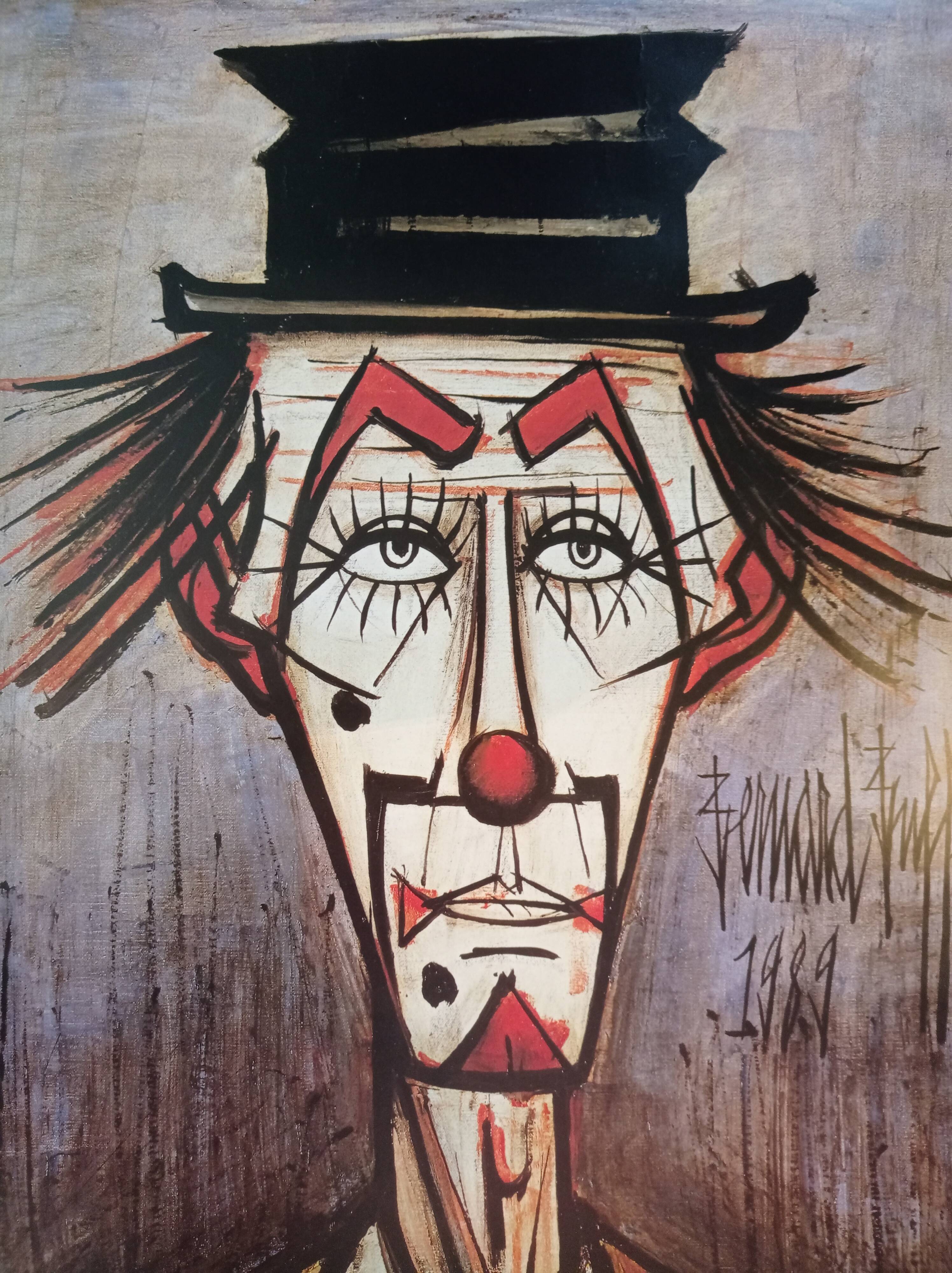 Poster by Bernard Buffet at the Galerie Christiane Vallé 1990