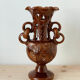 Brown ceramic vase