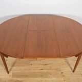 Mid-century teak dining table & chairs by Hans Olsen for Frem Røjle, Denmark, 1960s, set of 5