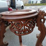 Old side table harness marble top
