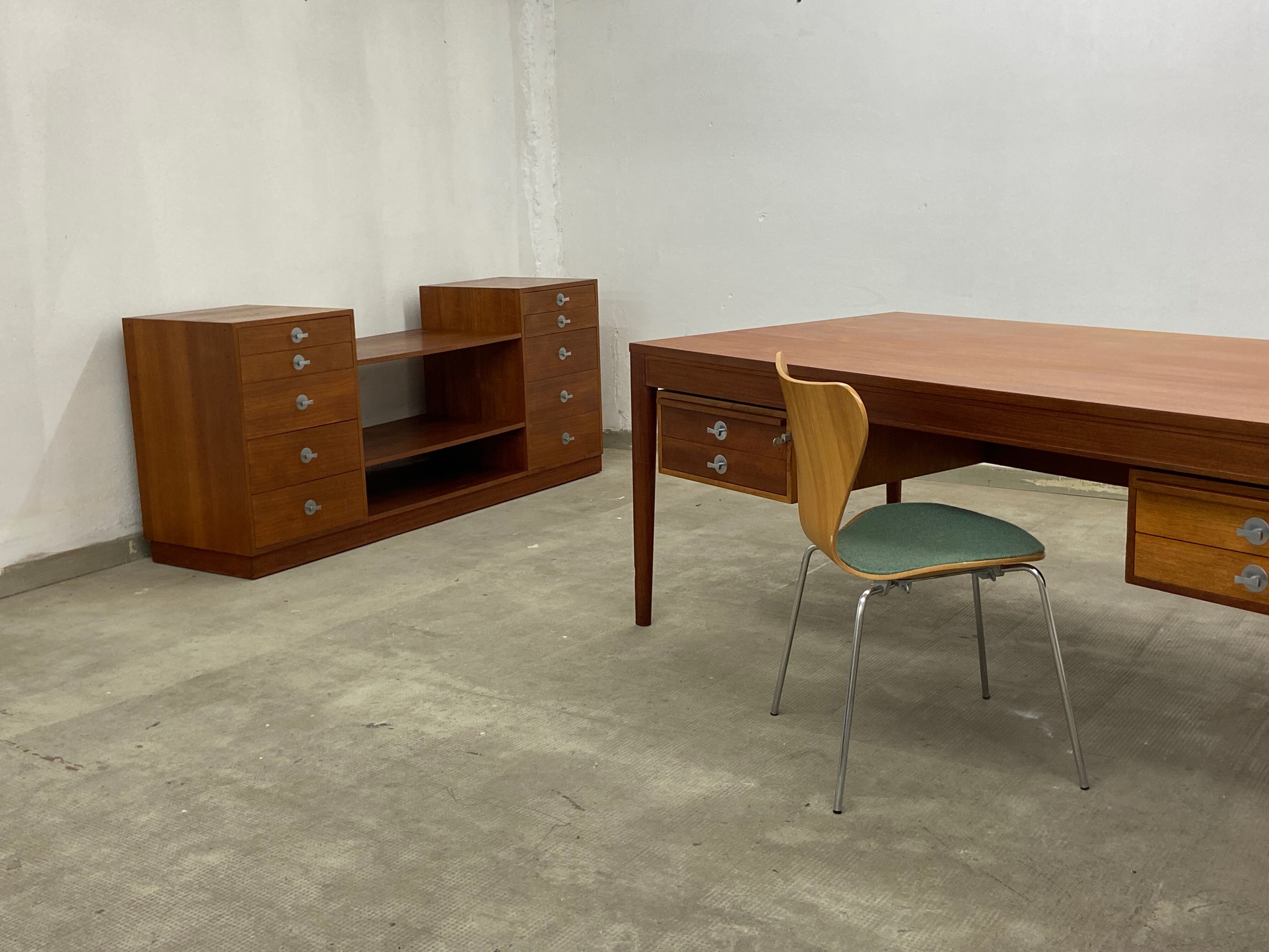 Set of Diplomat writing desk and sideboard by Finn Juhl for France & Søn, 1950s