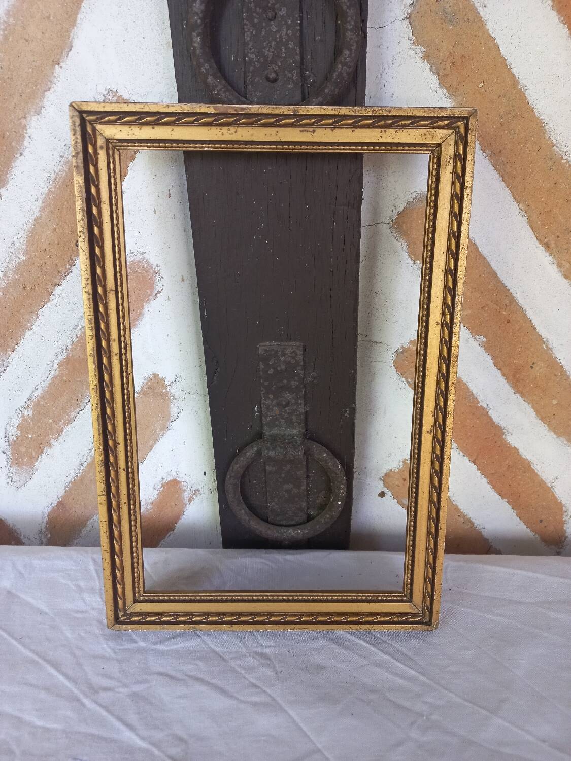 Old gilded frame