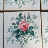 Old tile in Montereau earthenware