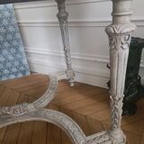 Table à gibier style louis xv - marbre vert