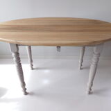 Round wooden table