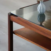Vintage square coffee table – Solid teak – Myer