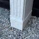 Louis XVI style fireplace in white Carrara marble, circa 1880.
