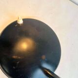 Vintage industrial table lamp in black metal and chrome