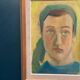 Huile sur panneau d'origine suédoise – "Portrait" par A.-S. Nilsson – Signé – Vintage et encadré – 44 × 32 cm (17,3" × 12,6")