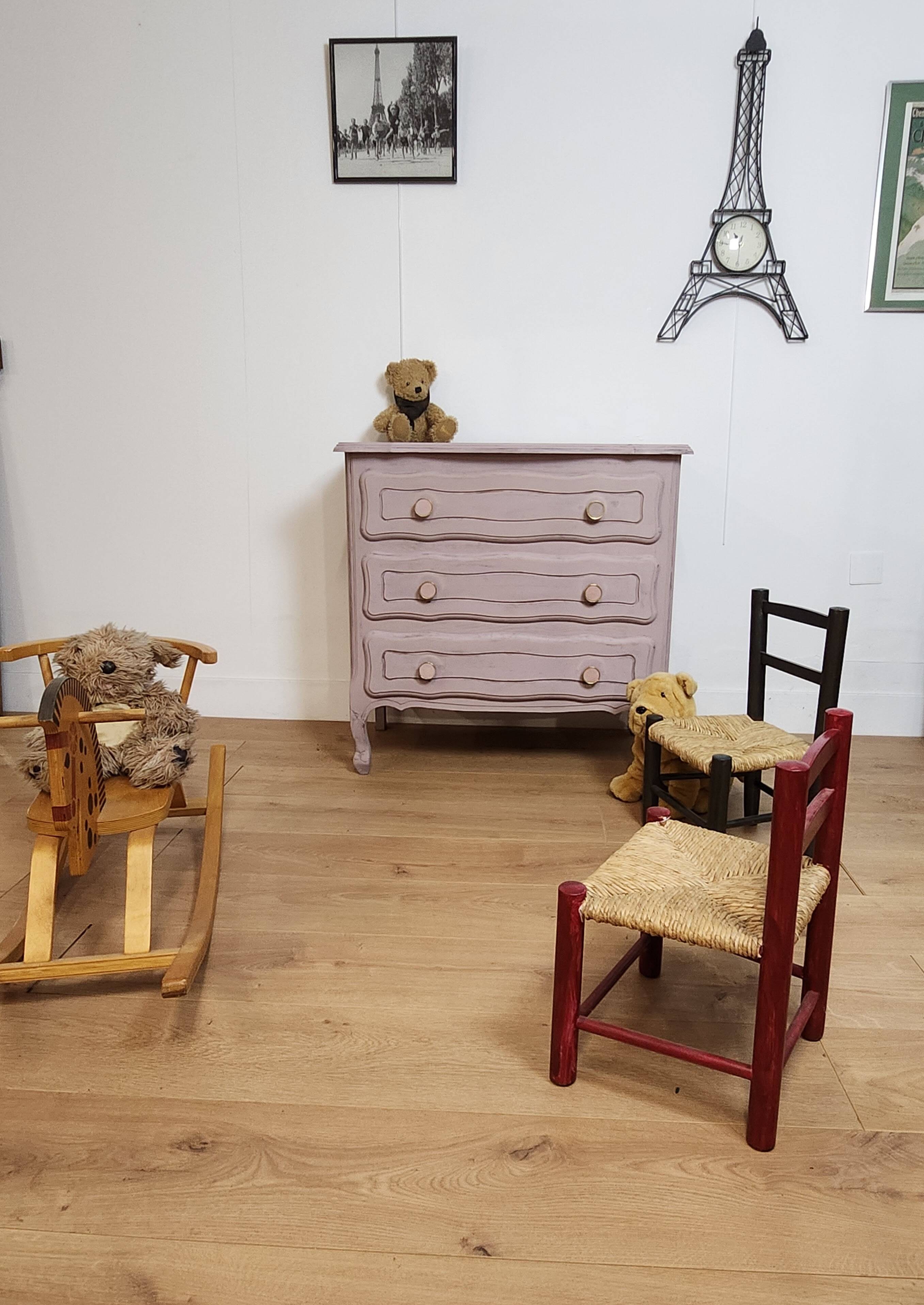old pink restyled chest of drawers