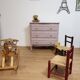 commode relookée vieux rose